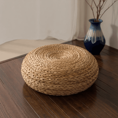 Banana Leaf Meditation Cushion – Round Floor Seat for Relaxation - Innerbillion