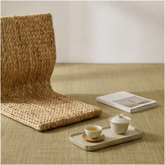 Banana Leaf Woven Tatami Floor Chair – Natural Zen Meditation Seat - Innerbillion