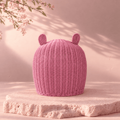 Bunny Ear Woven Pet House – Cozy Cat & Small Dog Bed - Innerbillion