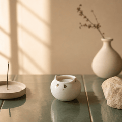 Cat Bowl Incense Holder – Cute Ceramic Zen Desk Decor - Innerbillion