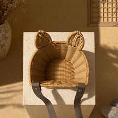 Cat Ear Woven Pet Backpack Basket – Small Carrier for Kittens & Hamsters - Innerbillion
