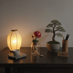 Clay Mushroom Jar Desk Decor – Handmade Anti - Stress Ornament - Innerbillion