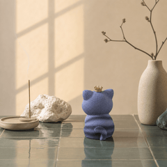 Crown Cat Incense Holder – Cute Kawaii Zen Desk Decor - Innerbillion
