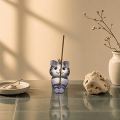 Crown Cat Incense Holder – Cute Kawaii Zen Desk Decor - Innerbillion