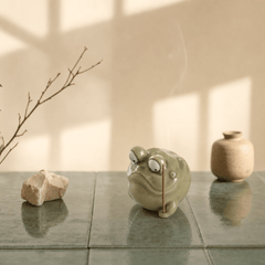 Googly Frog Incense Holder – Funny Zen Desk Decor - Innerbillion