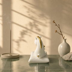 Lucky White Horse Figurine – Year of the Horse Zen Desk Decor