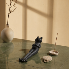 Relaxed Frog Incense Holder – Funny Zen Desk Decor