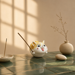 Cute Shiba Inu Incense Holder – Kawaii Dog Zen Desk Decor