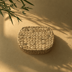 Handwoven Water Hyacinth Basket – Natural Storage & Bicycle Basket - Innerbillion