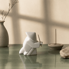 Hanging Cat Swing Ornament – Side Pose Cute Zen Cat Decor - Innerbillion