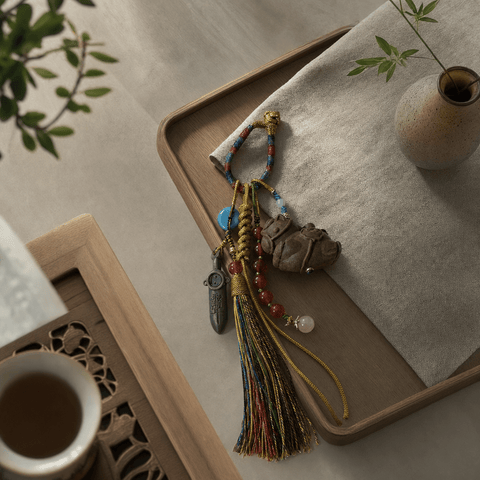 Horse Wensi Blend Aromatic Tassel Charm – Year of the Horse Zen Scented Ornament - Innerbillion