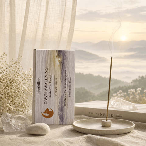 Innerbillion Dawn Awakening Natural Incense Sticks – Morning Zen Clarity Ritual Set - Innerbillion