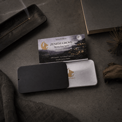 Zenith Grove product packaging on a dark surface with branding visible