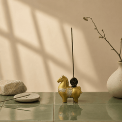 Lucky Horse Incense Holder – Year of the Horse Zen Desk Decor - Innerbillion