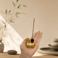 Lucky Horse Incense Holder – Year of the Horse Zen Desk Decor - Innerbillion