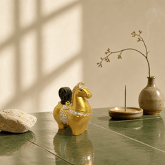 Lucky Horse Incense Holder – Year of the Horse Zen Desk Decor - Innerbillion
