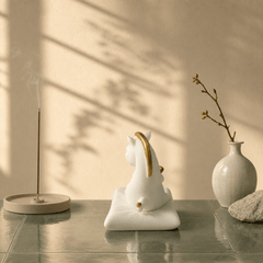 Lucky White Horse Figurine – Year of the Horse Zen Desk Decor - Innerbillion