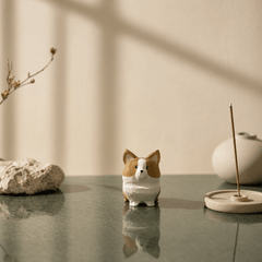 Mini Corgi Dog Figurine – Cute Cozy Desk Decor - Innerbillion