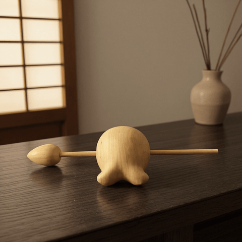 Mini Whale Zen Wooden Fish – Stress Relief Percussion Tool - Innerbillion