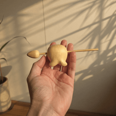 Mini Whale Zen Wooden Fish – Stress Relief Percussion Tool - Innerbillion