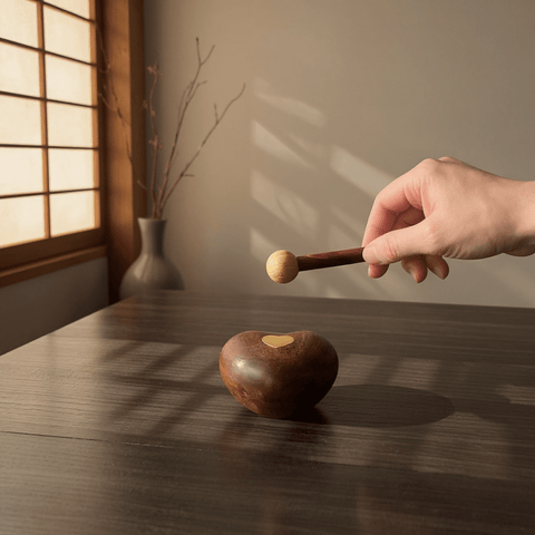 Mini Zen Wooden Wooden Fish – Handheld Stress Relief Percussion Tool - Innerbillion