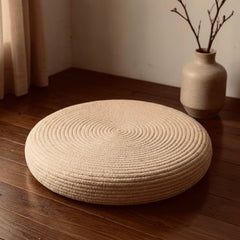 Minimalist Spiral Meditation Cushion – Round Floor Seat for Relaxation - Innerbillion