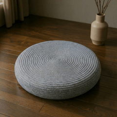 Minimalist Spiral Meditation Cushion – Round Floor Seat for Relaxation - Innerbillion