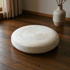 Minimalist Spiral Meditation Cushion – Round Floor Seat for Relaxation - Innerbillion