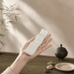 Minimalist Wavy Incense Holder – Ceramic Zen Tray - Innerbillion