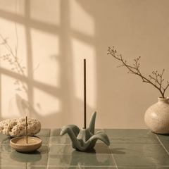 Origami Crane Incense Holder – Mini Zen Desk Decor - Innerbillion