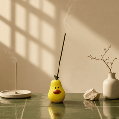 Pear Chick Incense Holder – Cute Mini Zen Desk Decor - Innerbillion