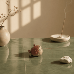 Puffer Fish Incense Holder – Cute Kawaii Zen Desk Decor - Innerbillion