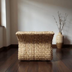 Rattan Floor Chair – Zen Backrest Seat for Relaxation - Innerbillion