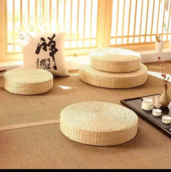 Rattan Floor Chair – Zen Backrest Seat for Relaxation ex order for fun, on sales! - Innerbillion