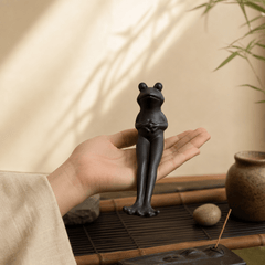 Relaxed Frog Incense Holder – Funny Zen Desk Decor - Innerbillion