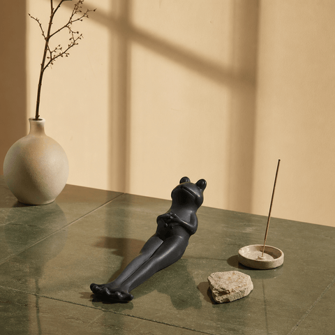 Relaxed Frog Incense Holder – Funny Zen Desk Decor - Innerbillion