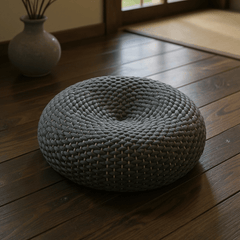 Rope - Weave Meditation Cushion – Round Floor Seat for Relaxation - Innerbillion