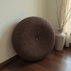 Rope - Weave Meditation Cushion – Round Floor Seat for Relaxation - Innerbillion