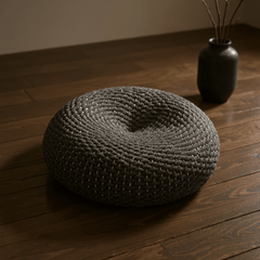 Rope - Weave Meditation Cushion – Round Floor Seat for Relaxation - Innerbillion