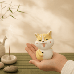 Smiling Cat Incense Holder – Cute Kawaii Zen Desk Decor - Innerbillion