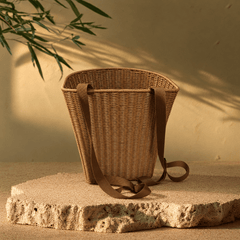 Woven Backpack Basket – Small Pet Carrier & Rustic Market Basket - Innerbillion