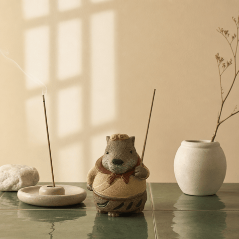 Zen Capybara Incense Holder – Cute Meditation Decor - Innerbillion