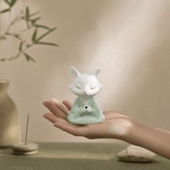 Zen Fox Incense Holder – Calm Animal Desk Decor - Innerbillion