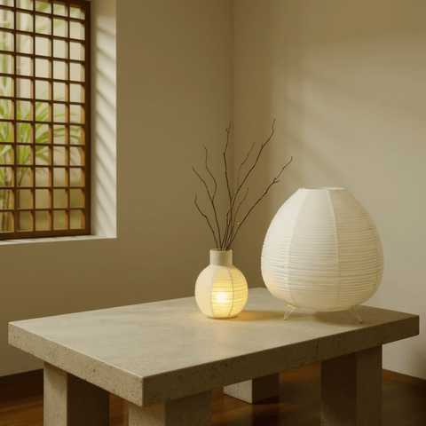 Zen Paper Lamp – Compact Ambient Light for Relaxation & Meditation - Innerbillion